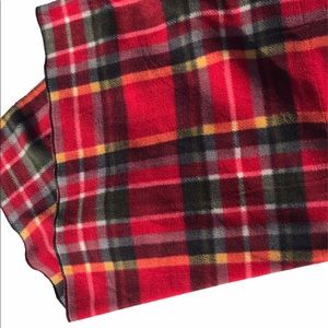 Wide Plaid Scarf